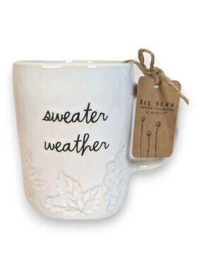 Rae Dunn Sweater Weather Double Sided Mug